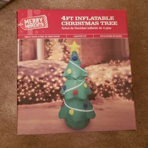 Merry Moments 4ft Inflatable Christmas Tree